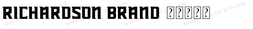 Richardson Brand字体转换